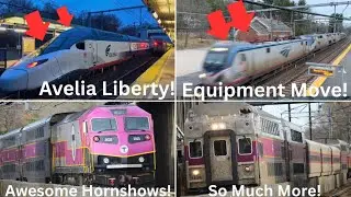 Equipment Move, Avelia Liberty, & MORE On The Northeast Corridor! | NA Railfanning Productions