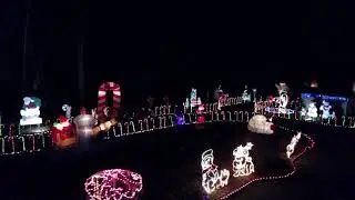 Lisa's Lights light show, Christmas Eve 2017
