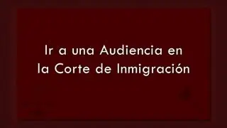 Ir a una Audiencia en la Corte de Inmigración
