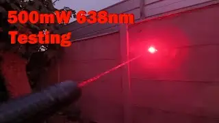500mW 638nm Red Laser Pointer More Night Testing