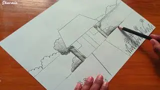 How to draw a Scenery || Pencil Drawing || Sketch Art