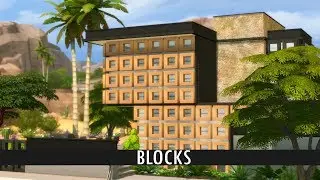 The Sims 4 Speed Build - BLOCKS (House Building)