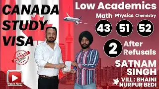 Canada Study Visa With Low Academic Score, After 2 Refusal