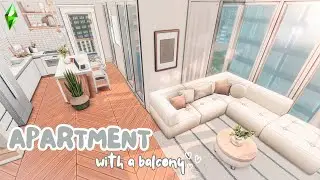 Sims 4 Speed build: Stylish Apartment With A Balcony 🌷✨