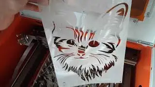K40 Laser cutting cutting mylar