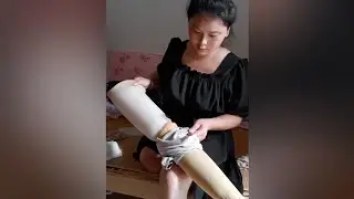 Amputee Girl New Stockings For Prosthesis | One Legged Life