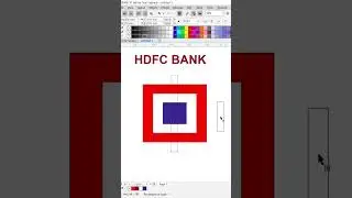 #coraldraw | How to make HDFC Bank logo in coral draw within 60 seconds