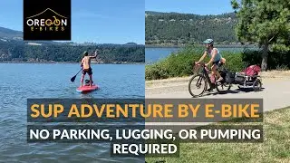 SUP Adventure by E-Bike - No Parking, Lugging, or Pumping Required