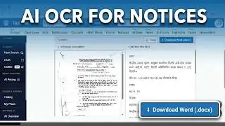 AI OCR - Convert Scanned Notices into Editable Docx | TaxTMI