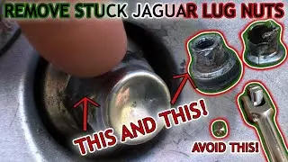 How to Remove Stuck Jaguar Capped Lug Nuts - Capped and Non