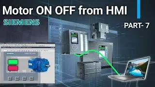 Motor On / Off from HMI in TIA PORTAL