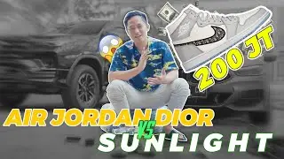 CUCI SEPATU DIOR PAKE SUNLIGHT?!