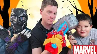Marvel-ous Halloween! Legends Series Premium Mjolnir Hammer & Black Panther Helmet & MORE!