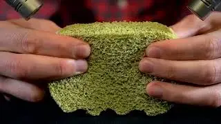 ASMR 1h of Bamboo sponge