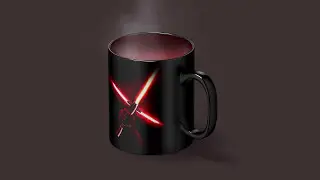 Magic Mug Animated Mockup | StarWars design