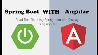 Spring Boot And Angular Project to read text file and display data