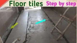 Floor tiles Laying Step by Step Process | Bathrooms | டைல்ஸ் ஒட்டுவது எப்படி ?