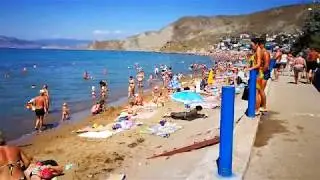 Пляж Орджоникидзе глазами туриста. Какой Крым в 2017 году