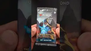 Opening Magic the Gathering: Lord of the Rings Booster pack