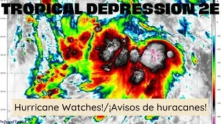 Tropical Depression-2E Impacts Mexico!