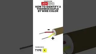 How to identify thermocouple types by the color of their wire insulation