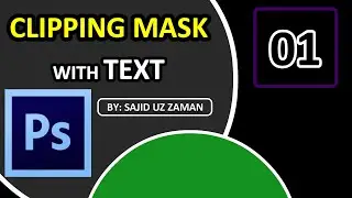 Clipping Mask with Text   I   How to apply Clipping Mask inside Text?  #Photoshop #ClippingMask