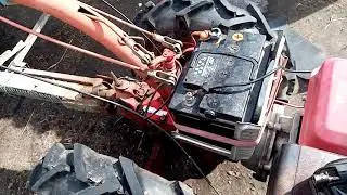 Установка аккумулятора на мотоблок Белорус 09 Н