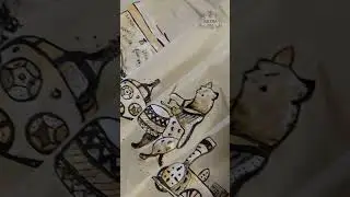 Юбка ручной работы "Антикварные игрушки"