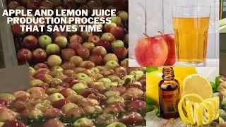 Apple juice and lemon juice production process that saves time