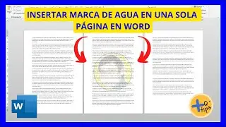 How to insert a watermark on a single page in Word