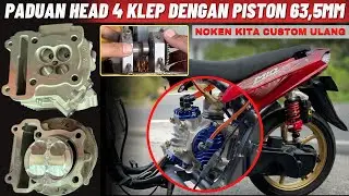 BORE UP MIO 180CC HEAD 4 KLEP