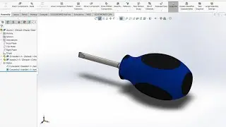 Designing a flathead screwdriver in Solidworks | Solidworks Tutorial