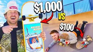 $1,000 vs $100 Skateboards! *Budget Challenge*