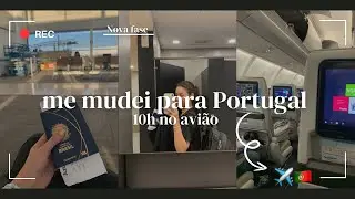 Me mudei para Portugal /vlog 10h de voo🇧🇷/🇵🇹