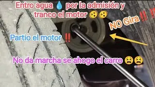 Se ahogo en un arrollo‼️ #kia #picanto  Entro agua al motor e hizo daño interno 🫨🫨