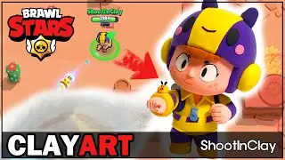 [brawlstars]how to make new epic brawler BEA from soft clay (Clay art)