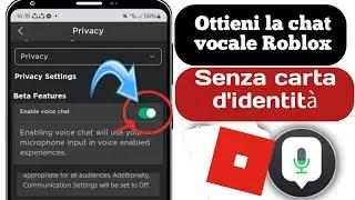 Come ottenere la CHAT VOCALE ROBLOX (2024) |  Come ottenere la chat vocale Roblox (SENZA ID)