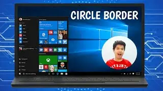 How to give a circle 🔵 border to a video while recording a computer 🖥 screen