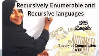 THEORY OF COMPUTATION -LECTURE # 43 - Recursive and Recursively enumerable languages