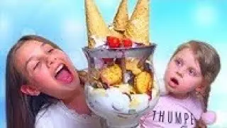 ОГРОМНОЕ МОРОЖЕНОЕ ЧЕЛЛЕНДЖ!! Для детей KIDS Children 720p