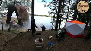 Донки ловят мы отдыхаем ,Рыбалка на пенопласт.Сamping ,fishing,bushcraft,
