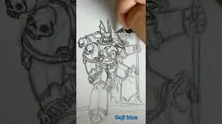 Drawing space marines until space marine 2 comes out pt 31