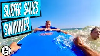 Surfer Saves Swimmer - FULL STORY