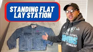 EVERY RESELLER SHOULD DO THIS! Standing Flat Lay Station to Save Your Back and Knees!