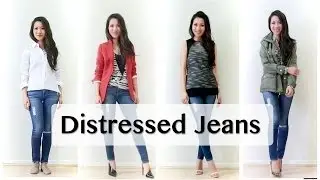 Distressed Jeans Pairings