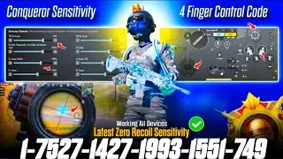 🔥 BGMI Sensitivity Settings 2025 🔴 | ZERO RECOIL Code 😱 | Best BGMI 4.0 No Recoil Sensitivity ✅️