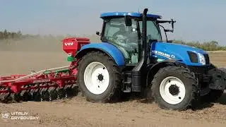 Трактор New Holland T6.165 и борона AGRO MASZ BM75