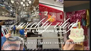 weekly vlog of a Montana sahm | errands | baby turns 1 | Home Depot run 