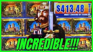 INCREDIBLE MAJOR CHASE!!! KING AND THE SWORD & KING OF AFRICA SLOT MACHINES!!!