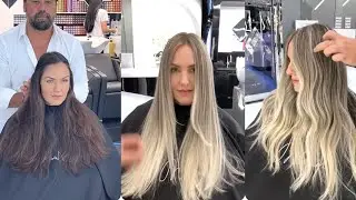 Easy way to do ballyage colour by Mounir hair transformation by mounir |MOUNIR| #haircolourist
